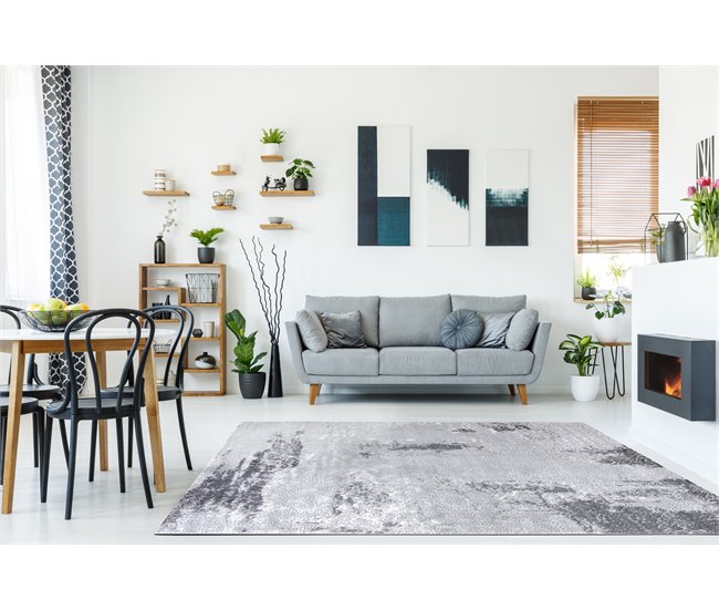 Conforama Alfombra MEFE Moderna 8731 Vintage - Structural Dos Niveles De Vellón 120x170 Cm