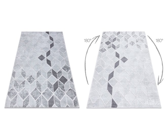 Conforama Alfombra MEFE Moderna B400 Cubo Geométrico 3D - Structural Dos Niveles De Vellón 280x370 Cm