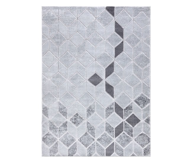 Conforama Alfombra MEFE Moderna B400 Cubo Geométrico 3D - Structural Dos Niveles De Vellón 280x370 Cm