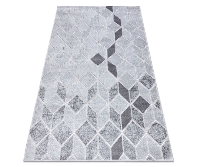 Conforama Alfombra MEFE moderna B400 Cubo geométrico 3D - Structural dos niveles de vellón 280x370 cm