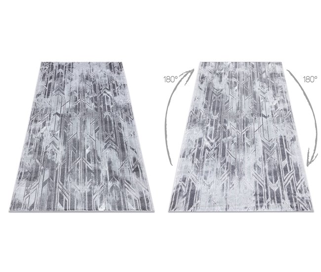 Conforama Alfombra MEFE Moderna B402 - Structural Dos Niveles De Vellón Oscuro 80x150 Cm