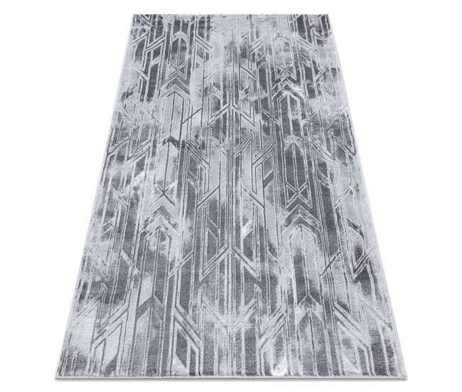 Conforama Alfombra MEFE moderna B402 - Structural dos niveles de vellón oscuro 80x150 cm