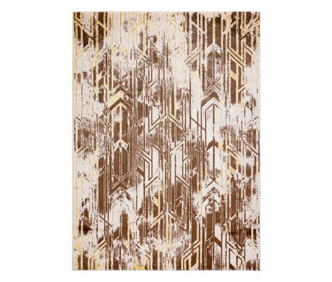 Conforama Alfombra MEFE Moderna B402 Vintage - Structural Dos Niveles De Vellón Obscuro 140x190 Cm