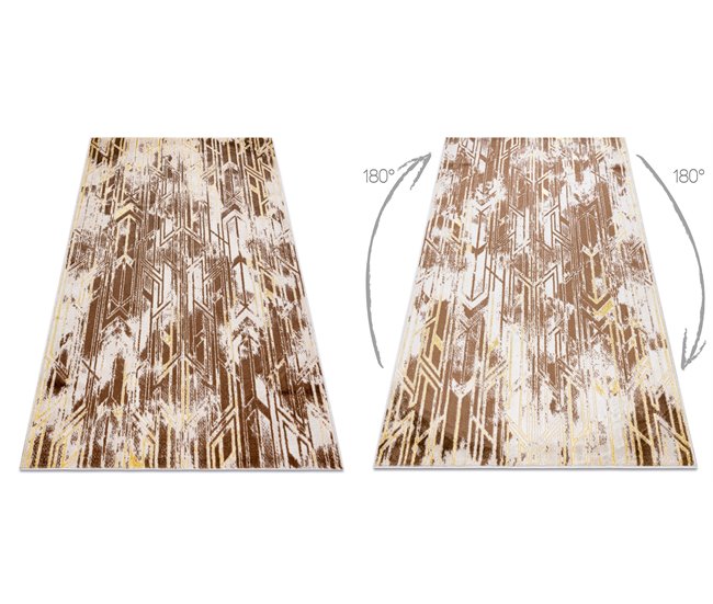 Conforama Alfombra MEFE Moderna B402 Vintage - Structural Dos Niveles De Vellón Obscuro 120x170 Cm