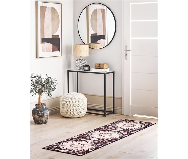 Conforama Alfombra Negra Y Beige 60 X 200 Cm ARITAS