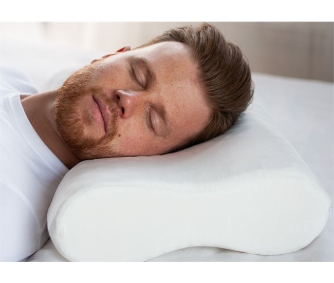 Conforama Almohada Anti-Ronquidos Superficie De Masaje Doble Espuma Con Memoria
