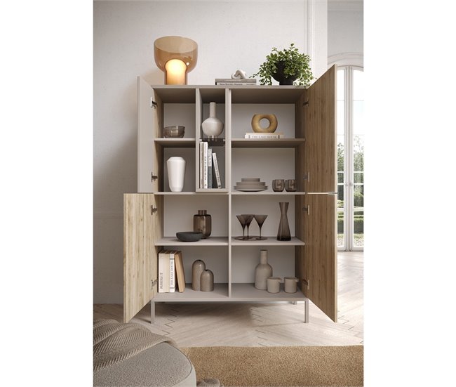 Conforama Aparador 4 Puertas Y 1 Nicho L110 Cm - GENT