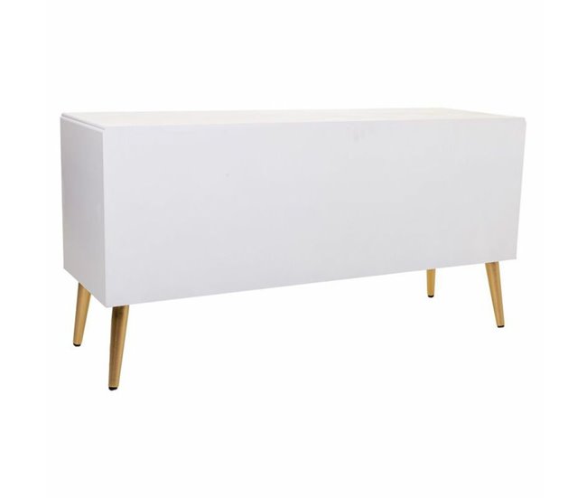 Conforama Aparador Alexandra House Living Blanco Dorado 40 X 61 X 121 Cm