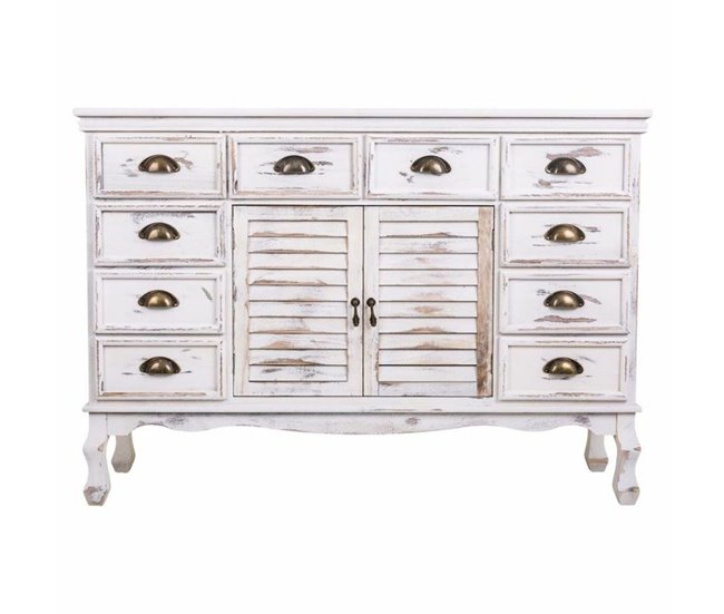 Conforama Aparador Alexandra House Living Blanco Madera De Paulonia 33 X 78 X 113 Cm