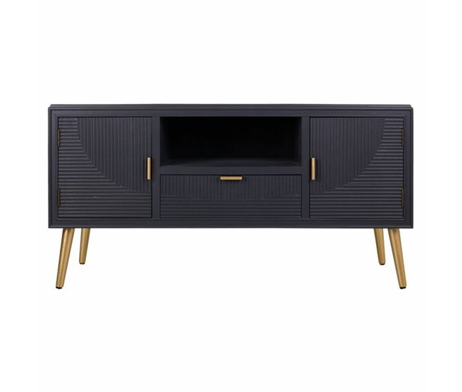 Conforama Aparador Alexandra House Living Dorado Gris Oscuro 40 X 61 X 121 Cm