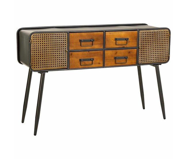 Conforama Aparador Alexandra House Living Marrón Hierro 38 x 79 x 120 cm