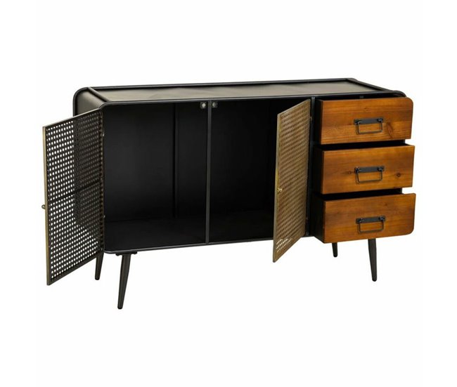 Conforama Aparador Alexandra House Living Marrón Hierro 40 X 75 X 120 Cm