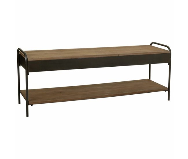Conforama Aparador Alexandra House Living Marrón Hierro Madera De Abeto 38 X 58 X 149 Cm