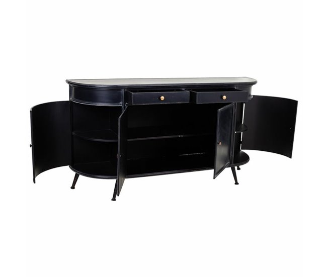 Conforama Aparador Alexandra House Living Negro Hierro 40 X 80 X 150 Cm