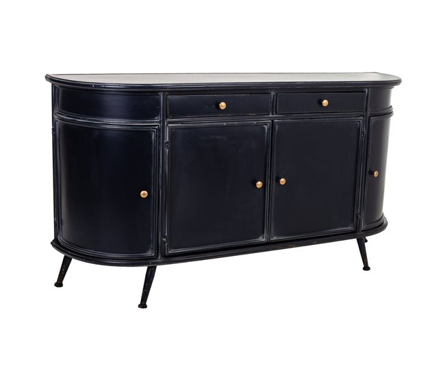 Conforama Aparador Alexandra House Living Negro Hierro 40 x 80 x 150 cm