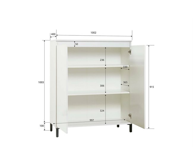 Conforama Aparador Dcarissim Bufé De Salón Aparador De Salón Despensa De Cocina Made In Italy 100x40h110 Cm Blanco Brillante Y Antracita
