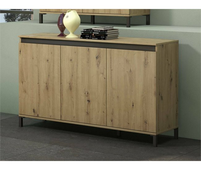 Conforama Aparador Dcollocol Bufé De Salón Aparador De Salón Despensa De Cocina Made In Italy 138x40h90 Cm Blanco Brillante Y Antracita