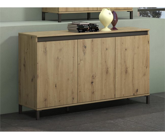 Conforama Aparador Dcollocol Bufé De Salón Aparador De Salón Despensa De Cocina Made In Italy 138x40h90 Cm Blanco Brillante Y Antracita