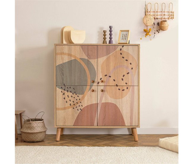 Conforama Aparador Dgiannin Bufé De Salón Aparador De Salón Despensa De Cocina 95x36h111 Cm Multicolor