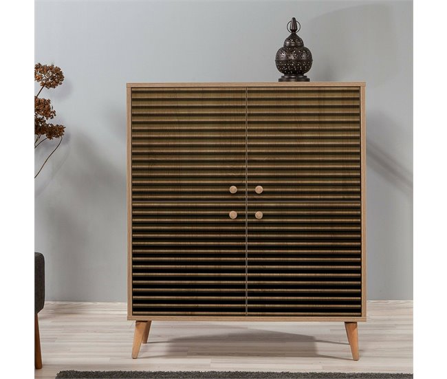 Conforama Aparador Dgiannin Bufé De Salón Aparador De Salón Despensa De Cocina 95x36h111 Cm Roble