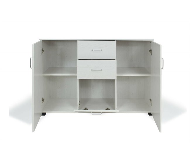 Conforama Aparador Dpavac Buffet De Salón Aparador De Salón Aparador Moderno Con 3 Puertas Y 2 Cajones 120x40h83 Cm Gris