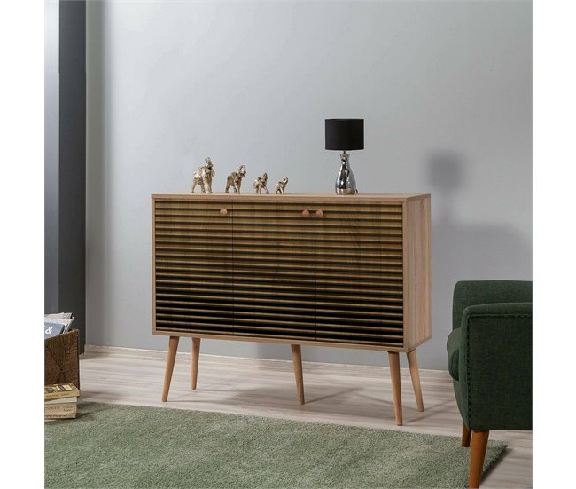 Conforama Aparador Dpavarin Bufé De Salón Aparador De Salón Despensa De Cocina 120x36h90 Cm Roble