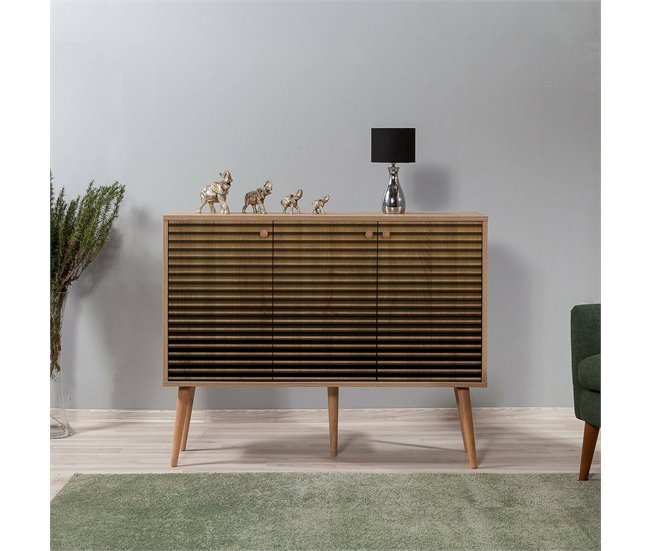 Conforama Aparador Dpavarin Bufé De Salón Aparador De Salón Despensa De Cocina 120x36h90 Cm Roble