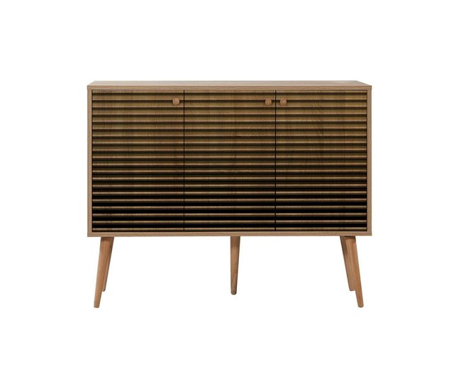 Conforama Aparador Dpavarin Bufé de salón Aparador de salón Despensa de cocina 120x36h90 cm Roble