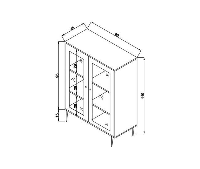 Conforama Aparador Dpicke Bufé De Salón Aparador De Salón Despensa De Cocina 90x40h110 Cm Roble
