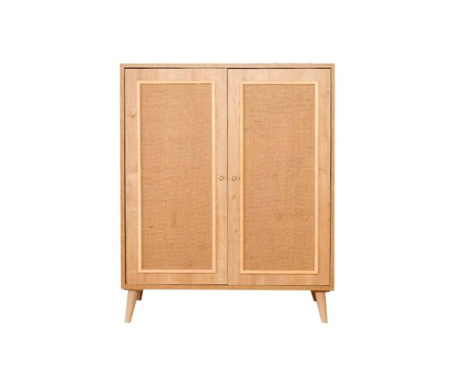 Conforama Aparador Dpilegg Bufé de salón Aparador de salón Despensa de cocina 90x40h110 cm Roble