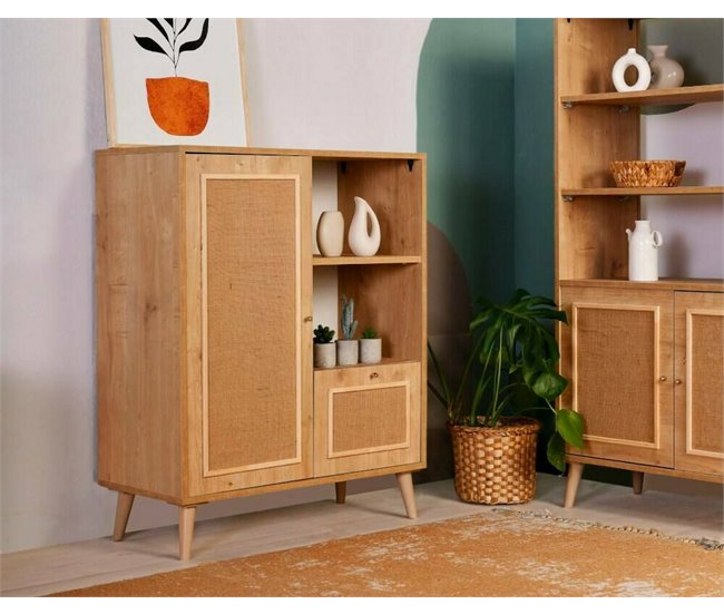 Conforama Aparador Dpozz Bufé De Salón Aparador De Salón Despensa De Cocina 90x40h110 Cm Roble