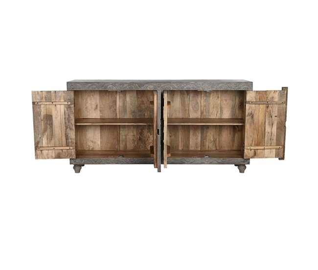 Conforama Aparador Home ESPRIT Marrón Claro Madera 175 X 40 X 90 Cm 175 5 X 40 X 90 Cm