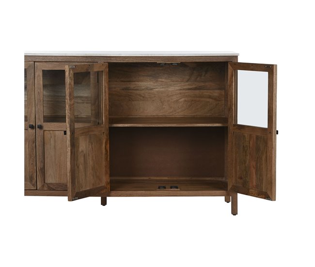 Conforama Aparador Home ESPRIT Natural Cristal Madera De Mango 175 X 45 2 X 105 Cm