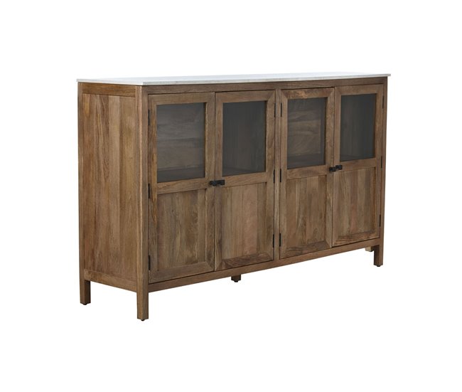 Conforama Aparador Home ESPRIT Natural Cristal Madera de mango 175 x 45 2 x 105 cm
