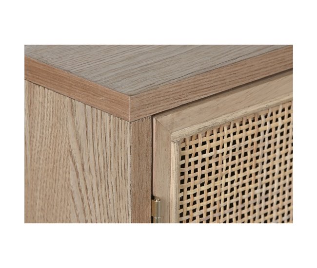 Conforama Aparador Home ESPRIT Ratán Abeto 136 X 38 X 80 Cm