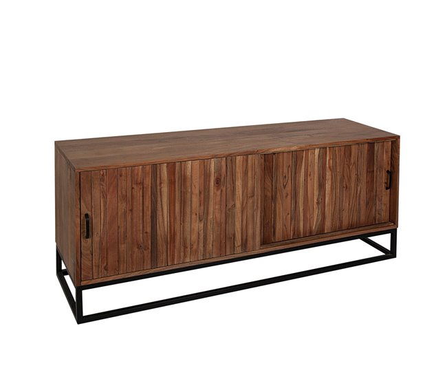 Conforama Aparador Romimex Marrón Madera de acacia 40 x 60 x 140 cm