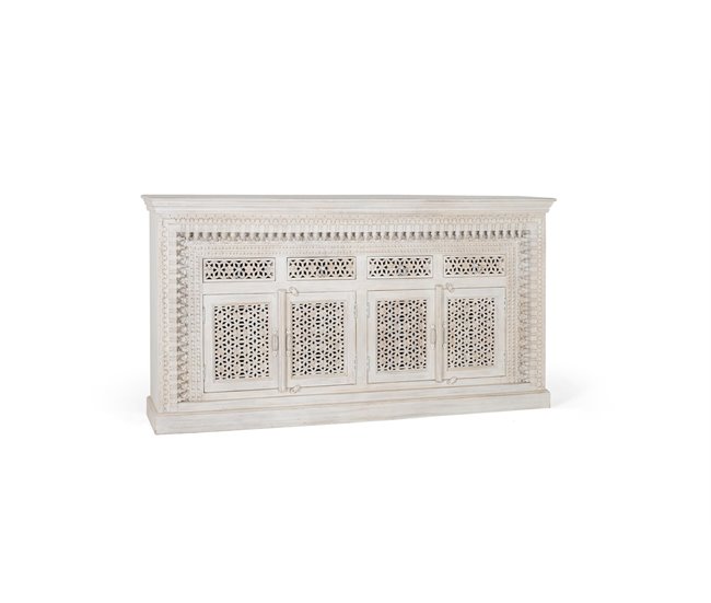 Conforama APARADOR - VAJILLERO Blanco De 100x40x190 Cm - Giner Y Colomer