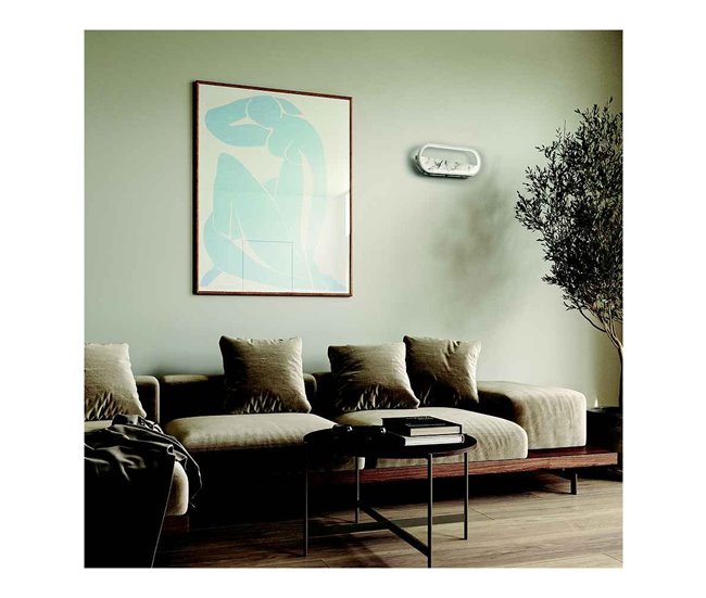 Conforama Aplique De Pared Metal Color Blanco Serie Marmol 32cm