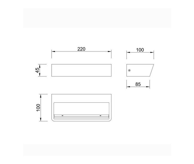 Conforama Apliques De Pared Aluminio Color Blanco Serie Altea 22cm
