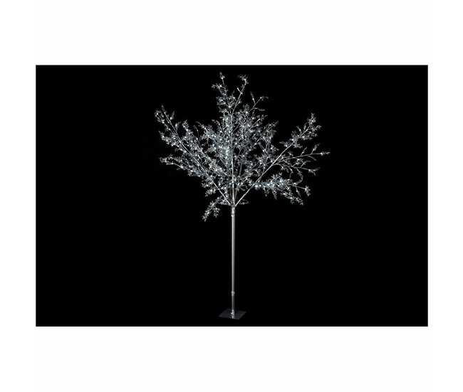Conforama Árbol De Navidad DKD Home Decor Blanco Plateado Metal Plástico 120 X 120 X 220 Cm