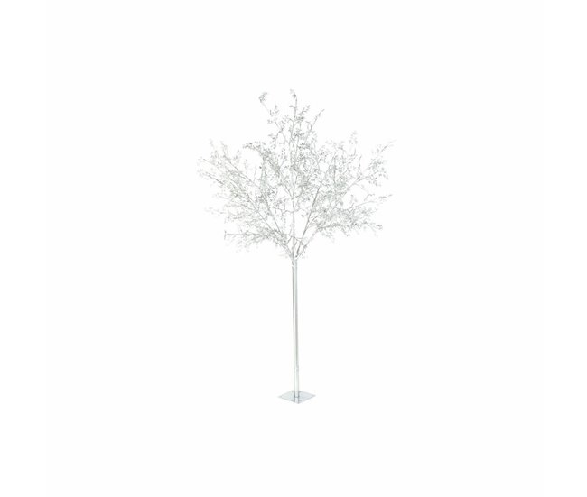 Conforama Árbol de Navidad DKD Home Decor Blanco Plateado Metal Plástico 120 x 120 x 220 cm