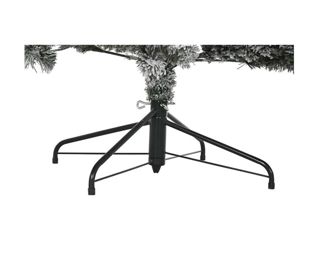 Conforama Árbol De Navidad DKD Home Decor Metal Polietileno Blanco Verde Nevado (130 X 130 X 218 Cm)