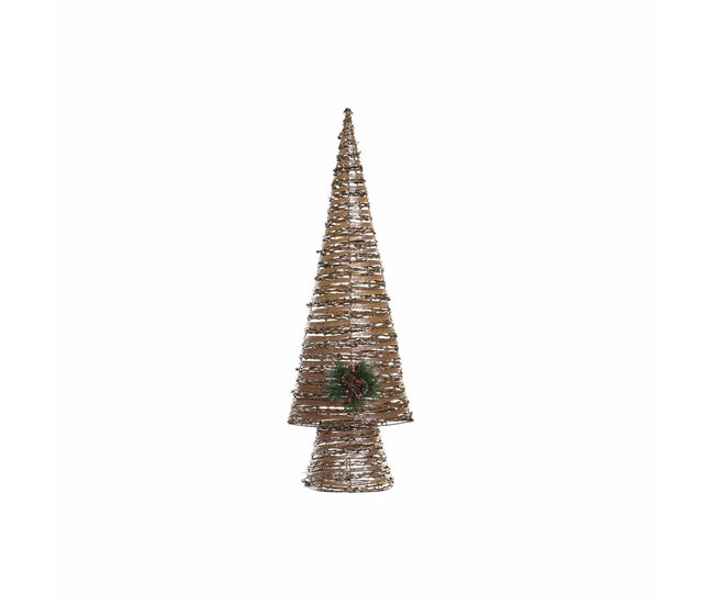 Conforama Árbol de Navidad DKD Home Decor Multicolor Cobre Natural Plástico 32 x 18 x 100 cm (3 Unidades)