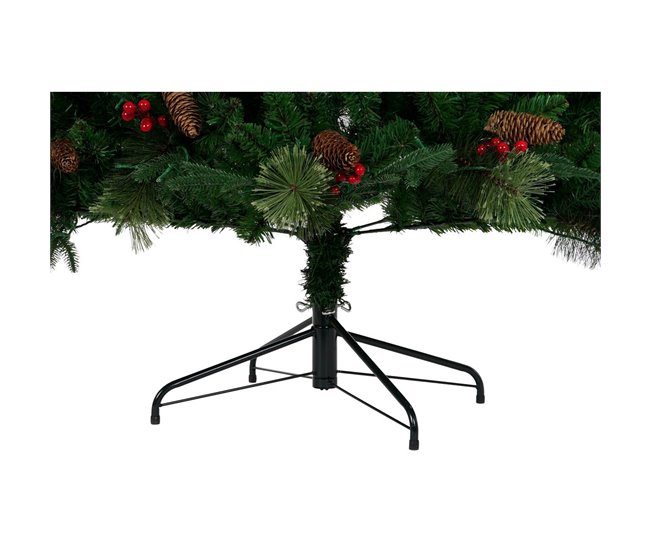 Conforama Árbol De Navidad DKD Home Decor Rojo Verde Polietileno 140 X 140 X 210 Cm