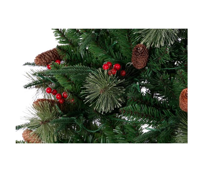 Conforama Árbol De Navidad DKD Home Decor Rojo Verde Polietileno 140 X 140 X 210 Cm