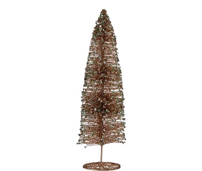 Conforama Árbol De Navidad Lentejuelas Champagne 10 X 40 X 10 Cm (6 Unidades)