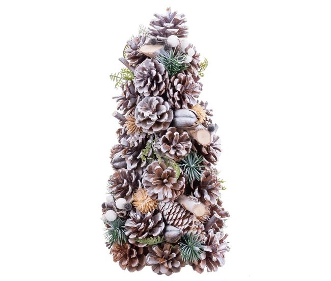 Conforama Árbol de Navidad Multicolor Plástico Foam Piñas 18 x 18 x 30 cm