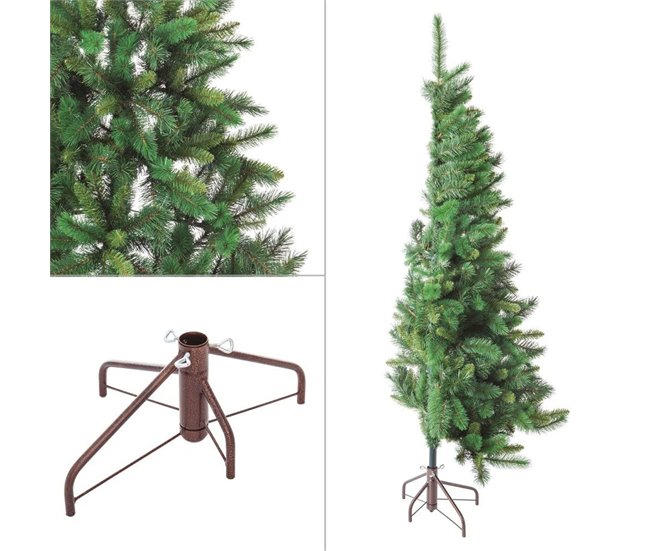 Conforama Árbol De Navidad Verde PVC Metal Polietileno 180 Cm