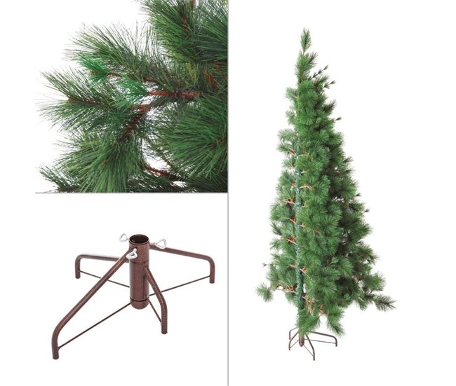 Conforama Árbol De Navidad Verde PVC Metal Polietileno Plástico 180 Cm