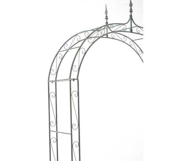 Conforama Arco De Flores Lenz Metal Verde Antiguo 37X147X264 Cm